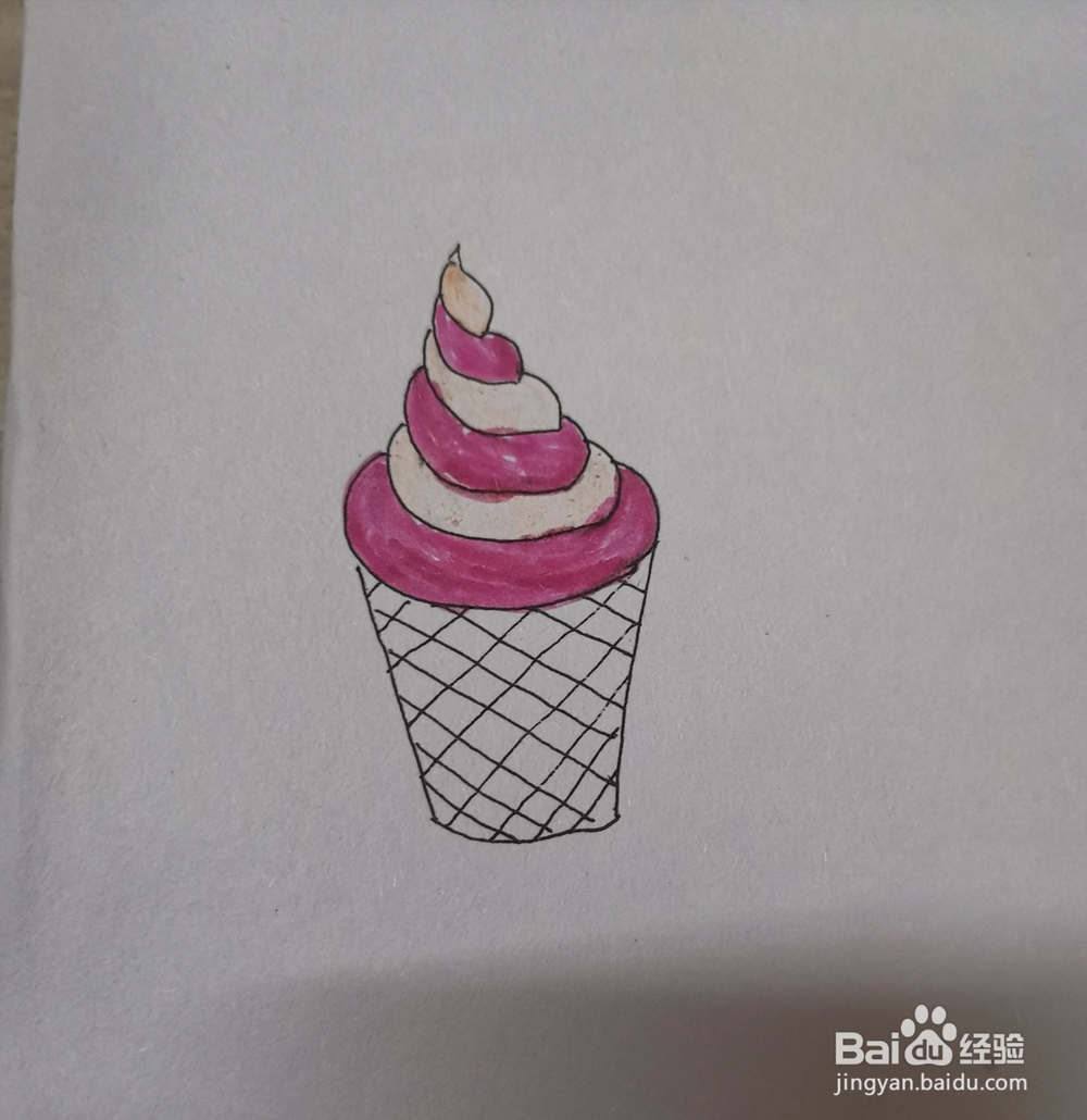 冰淇淋简笔画