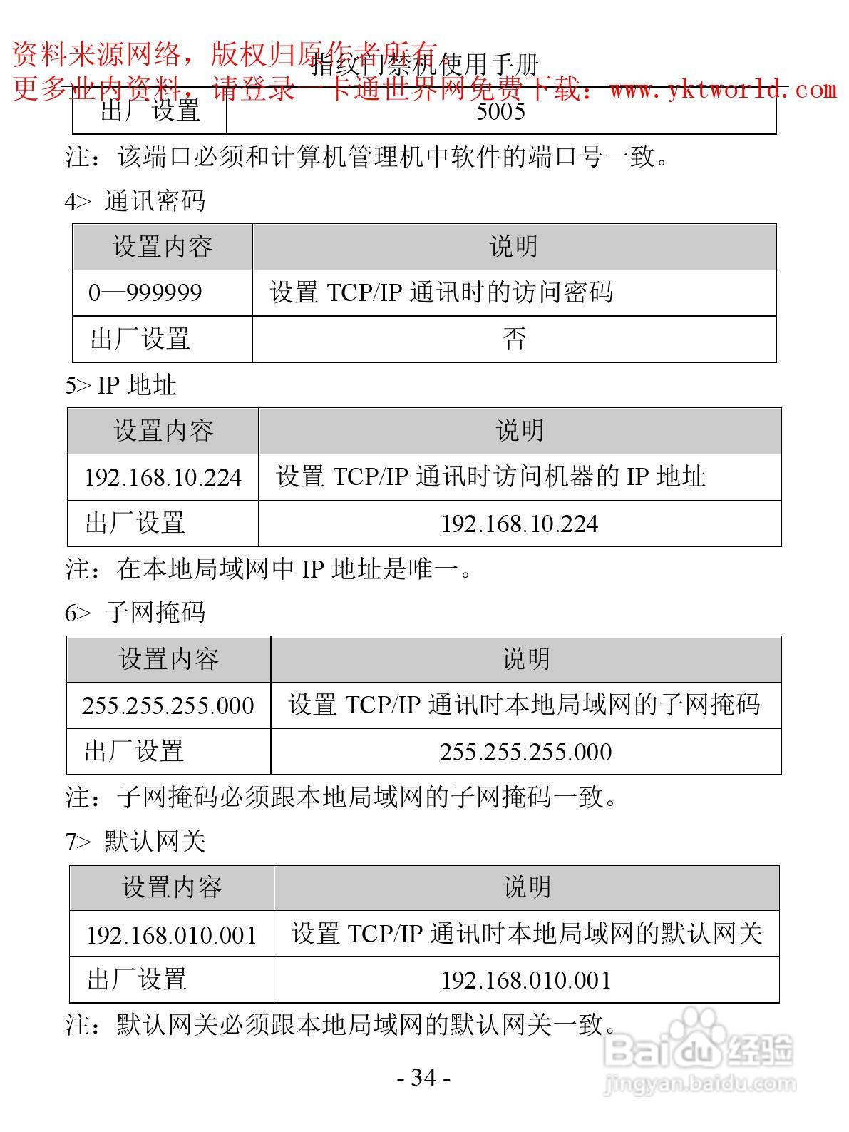 科密MF-850指纹门禁机使用手册:[4]