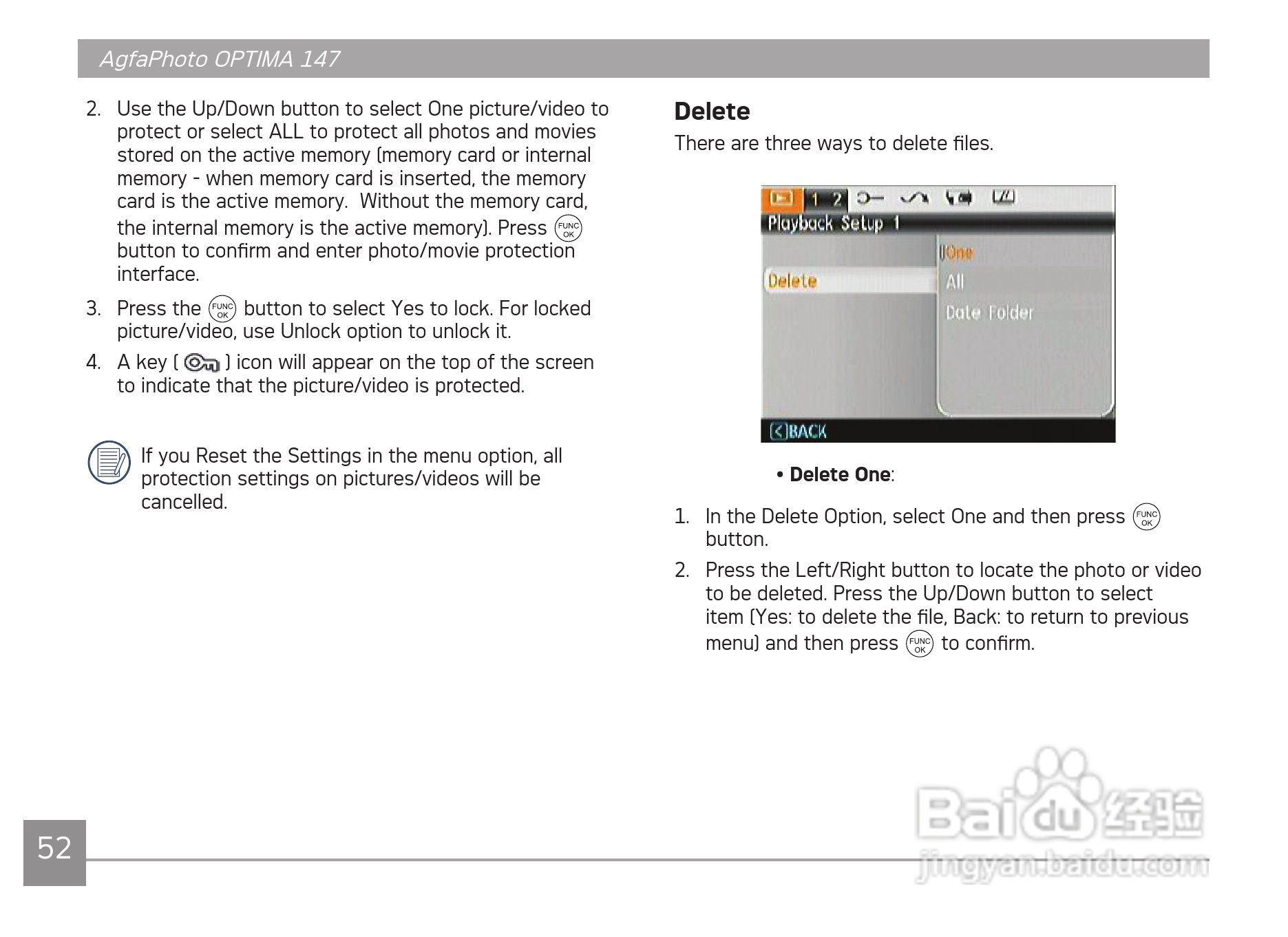 爱克发AgfaPhoto OPTIMA 147数码相机使用说明书:[6]