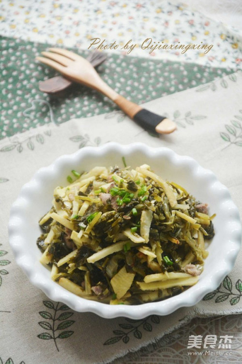 酸菜冬筍炒肉絲