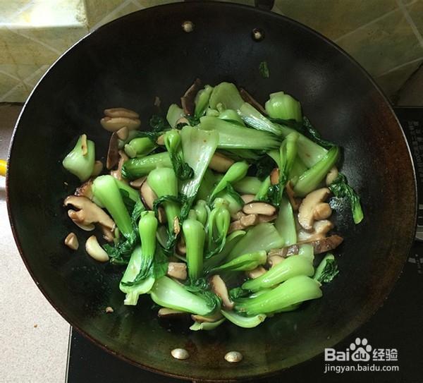 香菇小油菜的制作方法