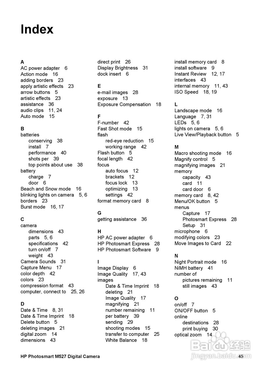惠普Photosmart M527数码相机使用说明书:[5]