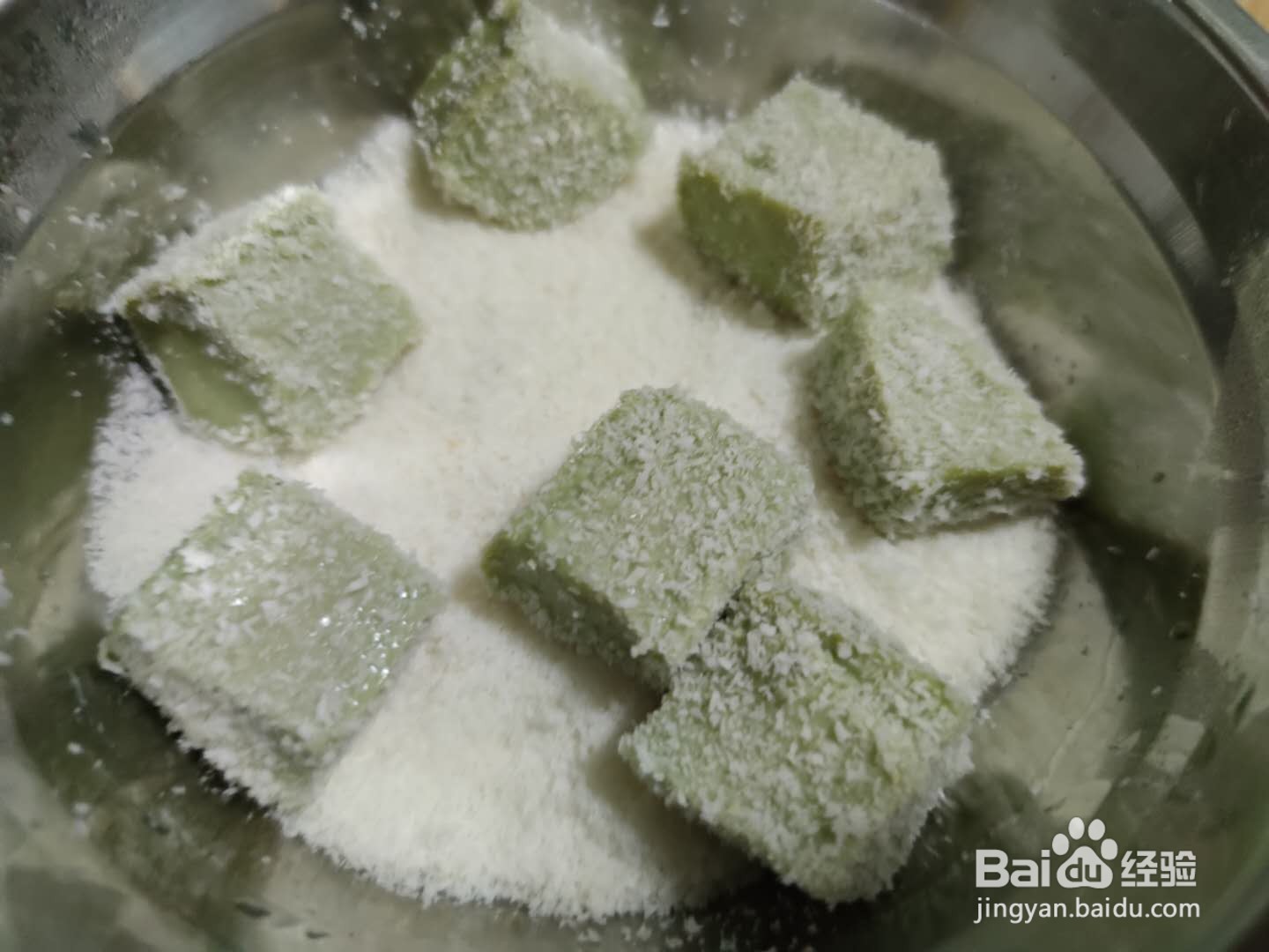 抹茶牛奶凉甜小方