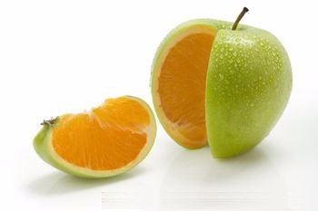<b>Photoshop合成教程 PS橙子果肉合成到苹果里面</b>