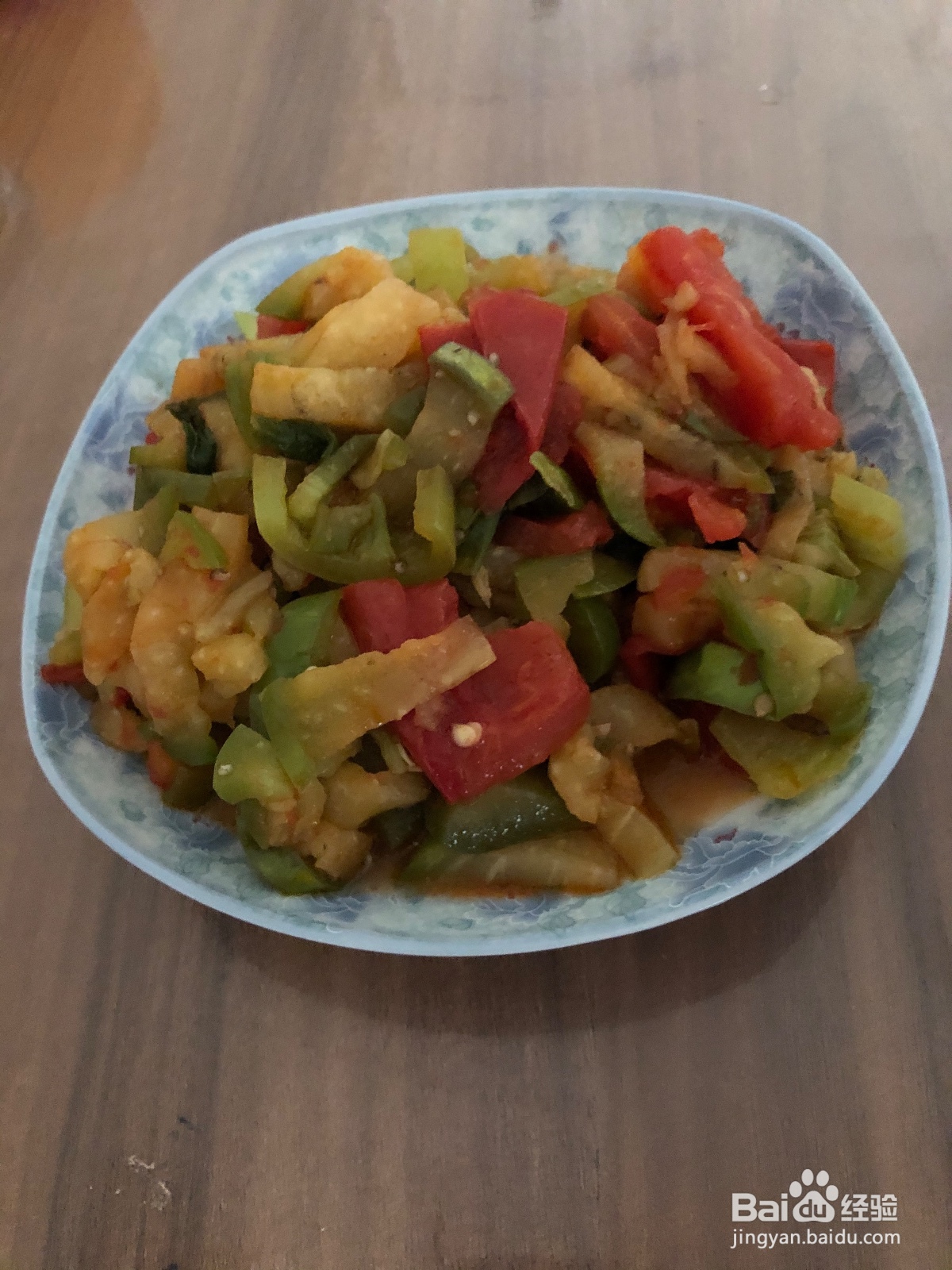 美味的西红柿炒茄子