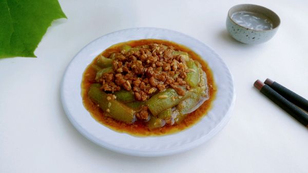 甜酒肉酱烧丝瓜