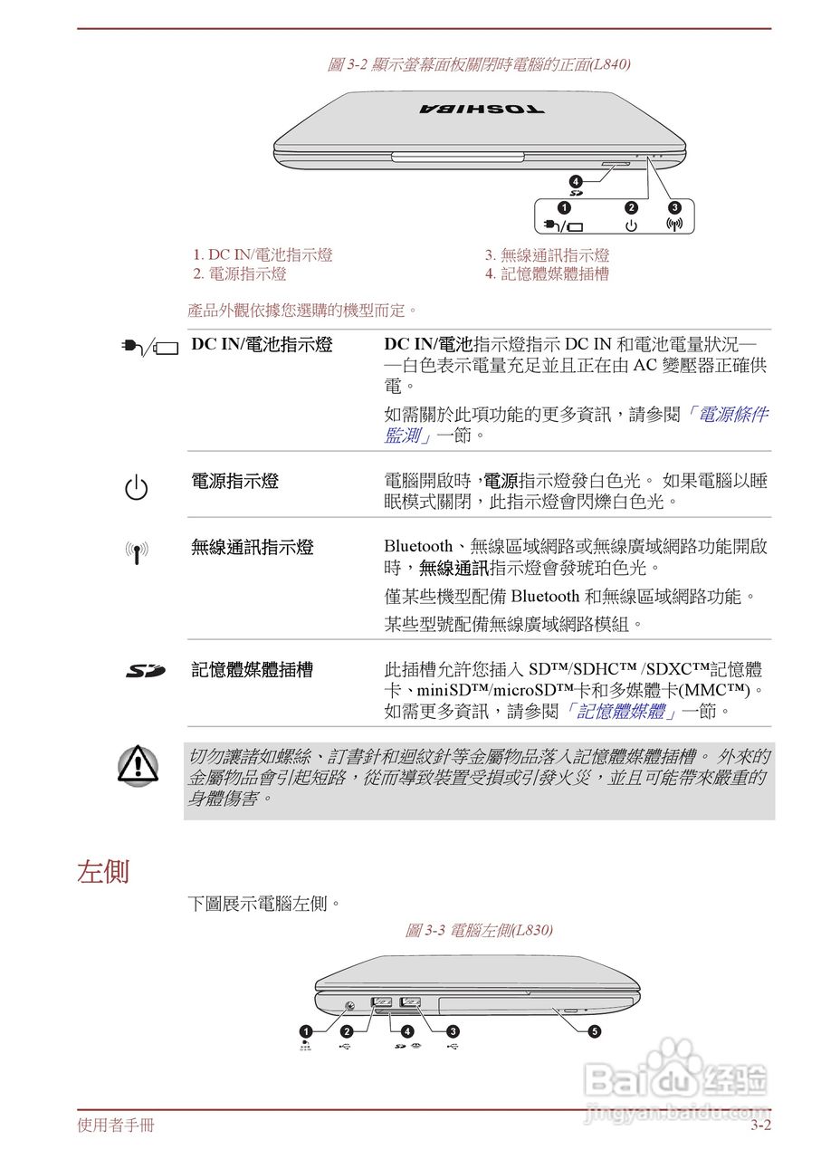 东芝 Satellite M845(WIN8)笔记本电脑说明书:[4]