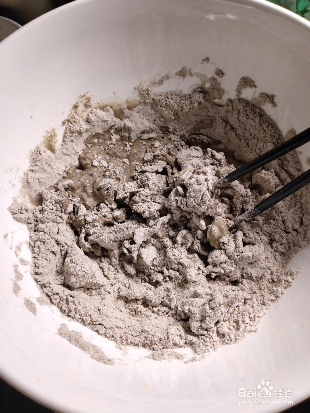 四季豆干菜荞麦饼