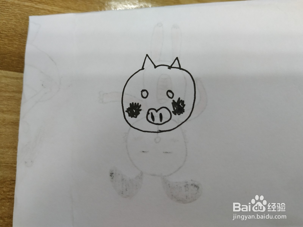怎么画小猪,卡通小猪画法