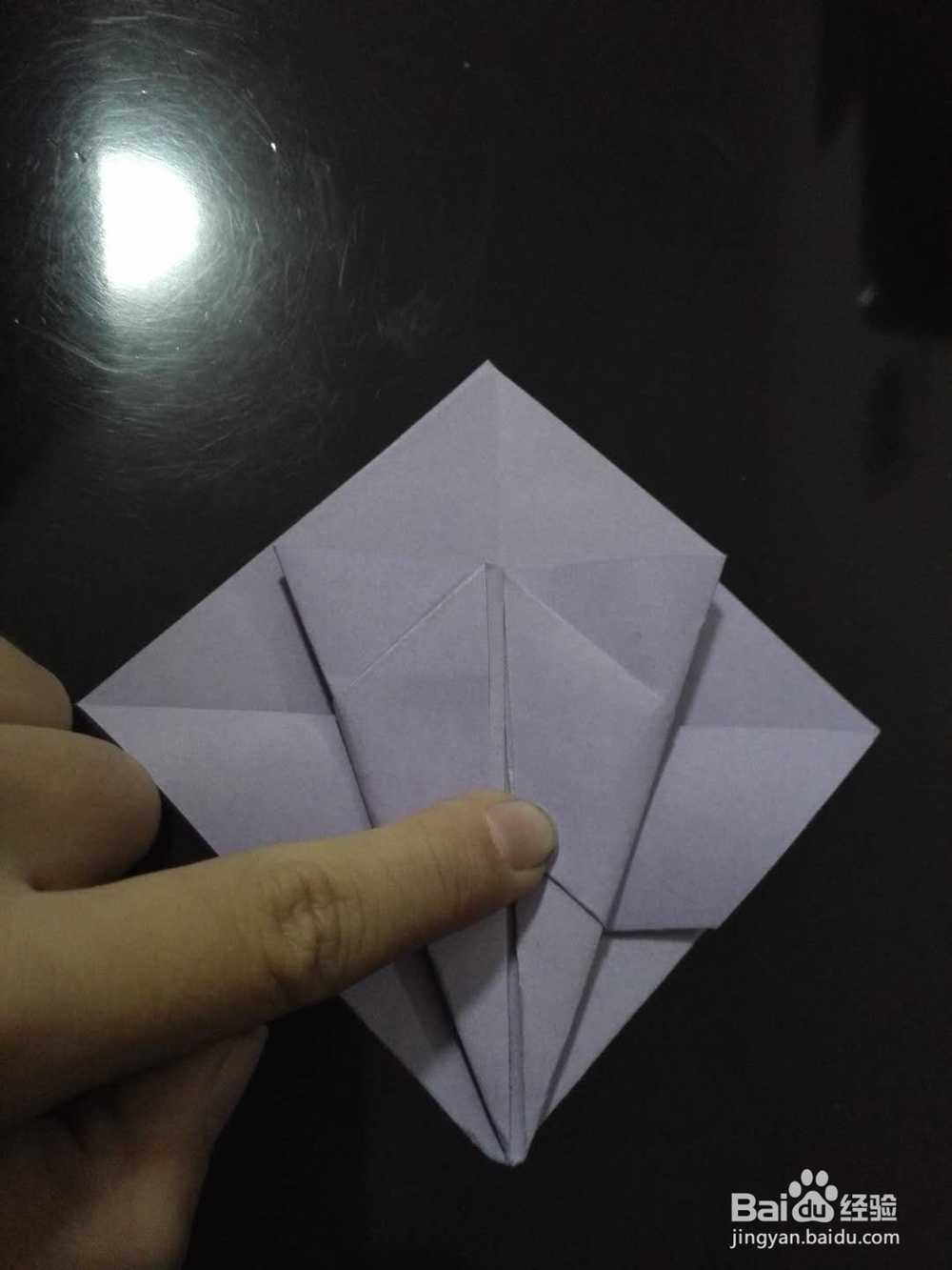 粘贴式四棱锥的折法