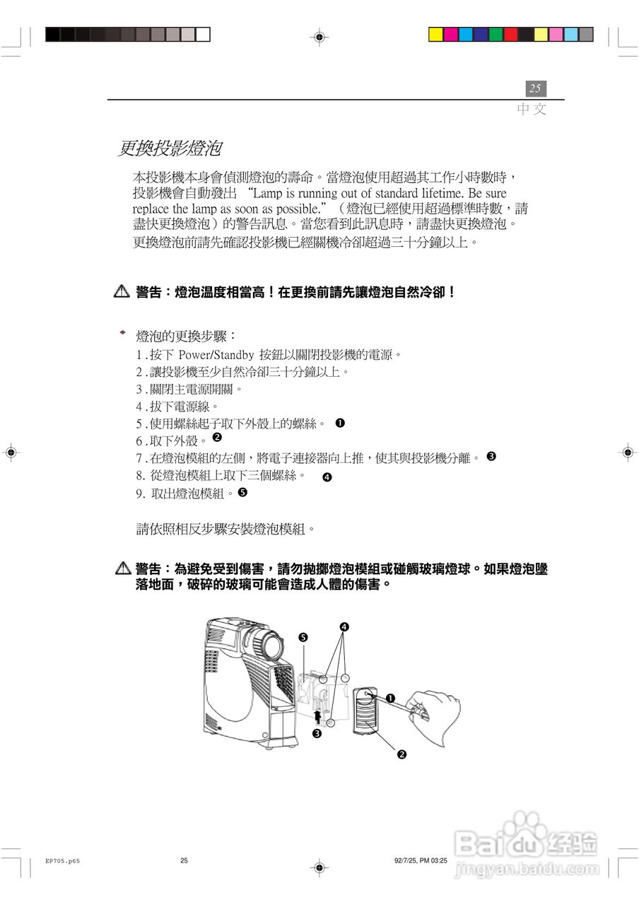 Optoma奥图码 EP705投影机说明书:[3]