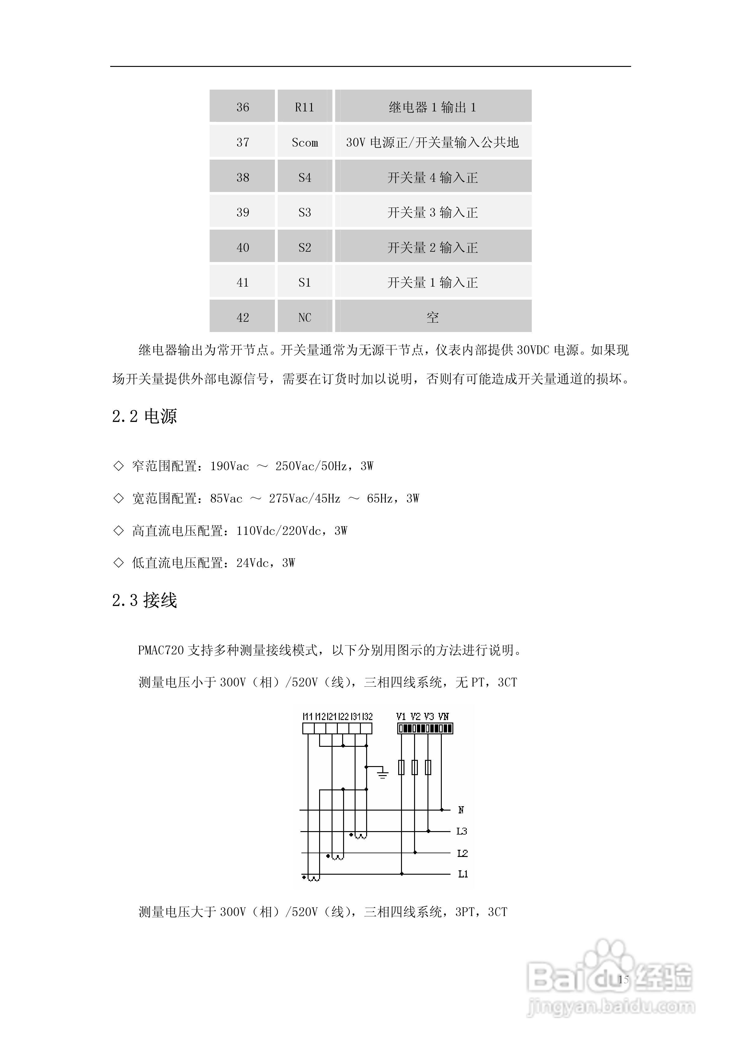 派诺PMAC720标准电量测控仪说明书:[2]