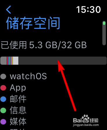 Apple Watch如何查看内存空间