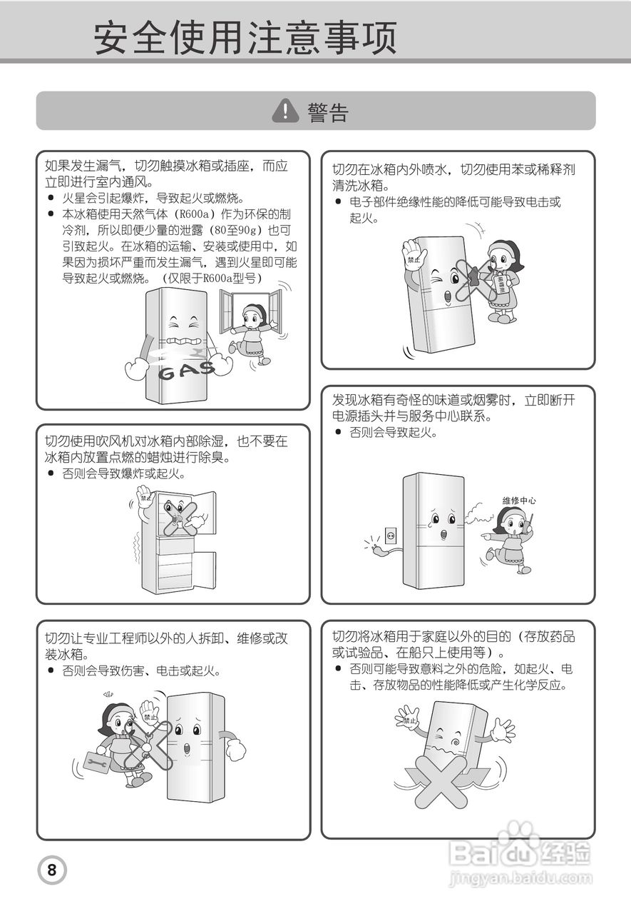LG BCD-272WBAQ电冰箱使用说明书:[1]