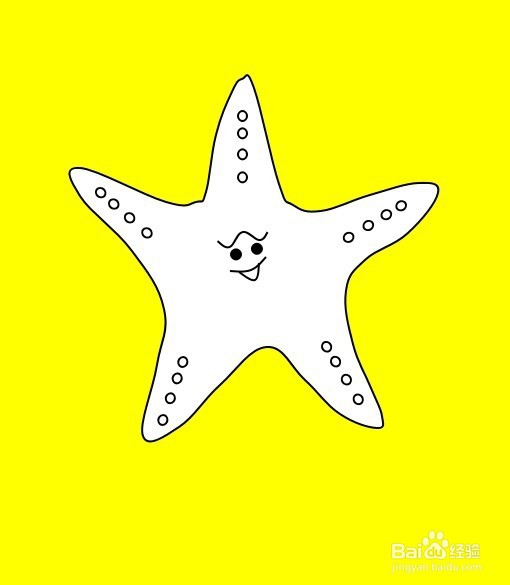 画海星的简笔画