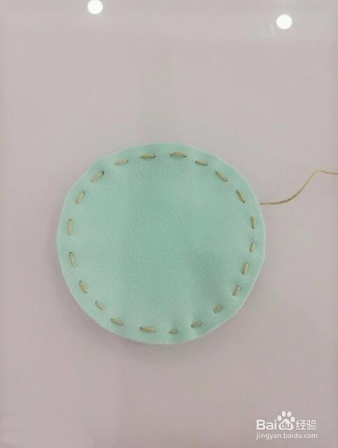 不织布绿豆娃娃