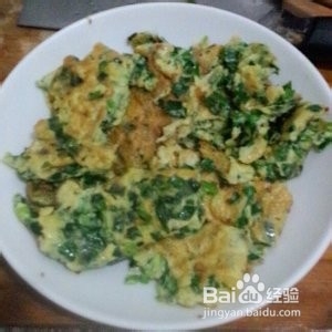 食补养生韭菜煎鸡蛋