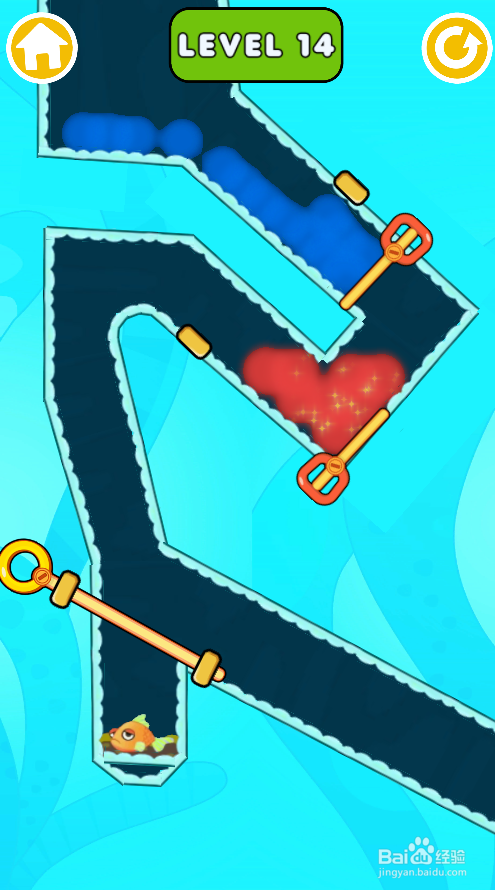 如何营救小金鱼（Level 14）