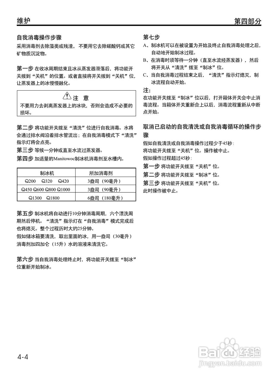 Manitowoc万利多QY1394NS制冰机说明书:[4]
