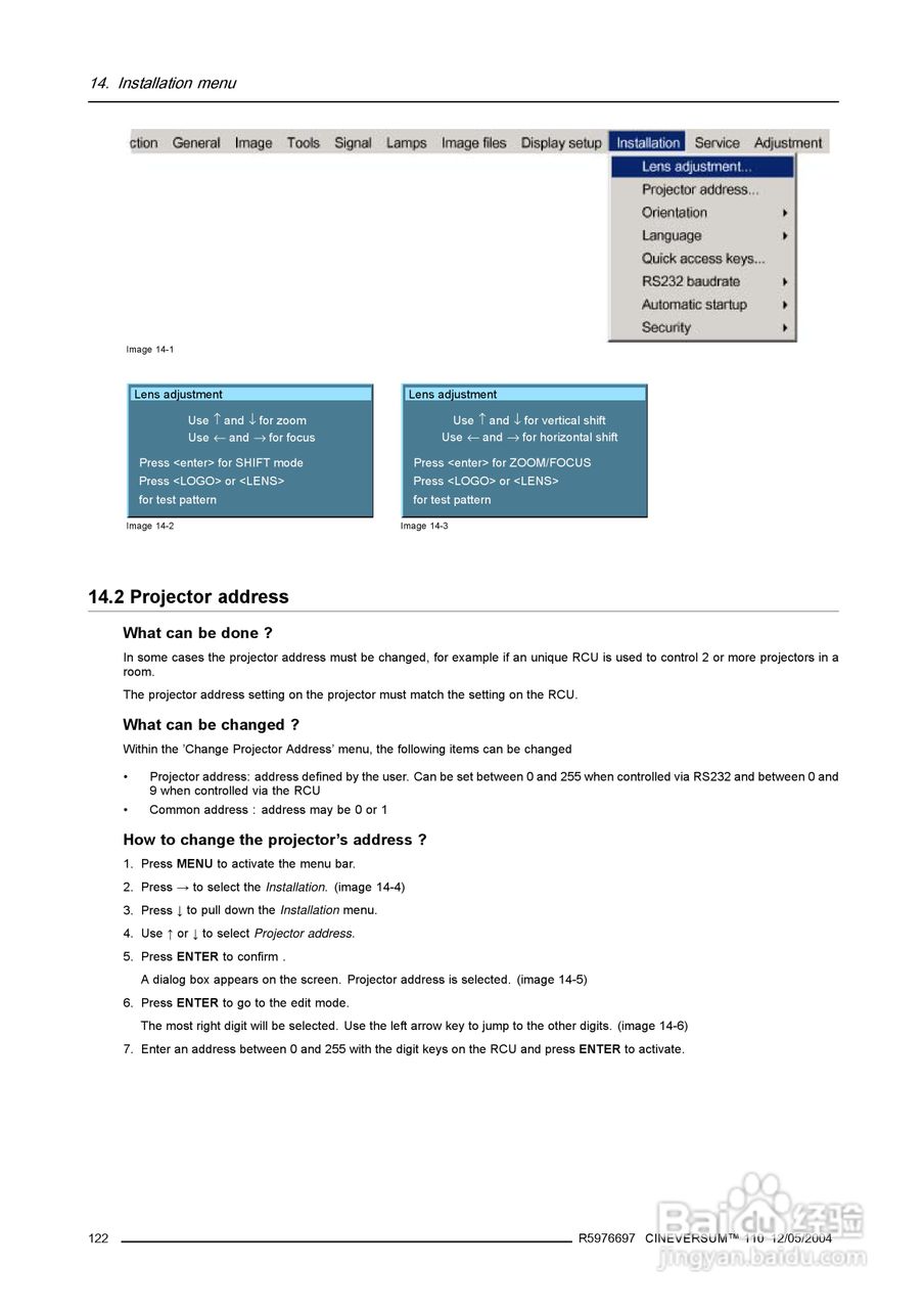 Barco巴可 Cine VERSUM 110投影机说明书:[13]