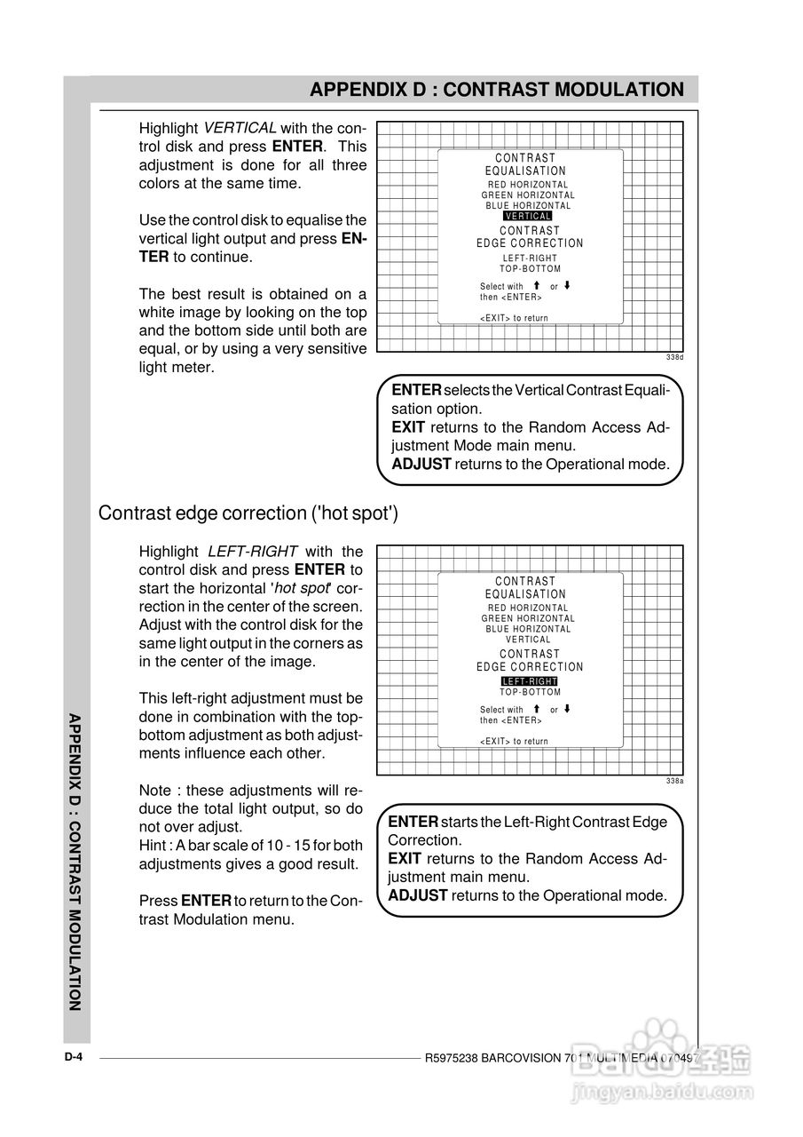 Barco巴可 VISION 701投影机说明书:[16]