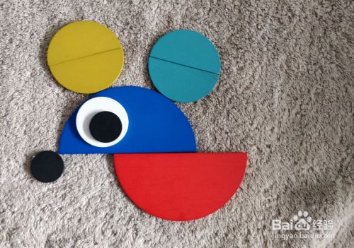 含六个半圆形的小老鼠怎样拼?