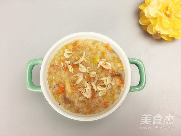 五彩鲜蔬虾米粥