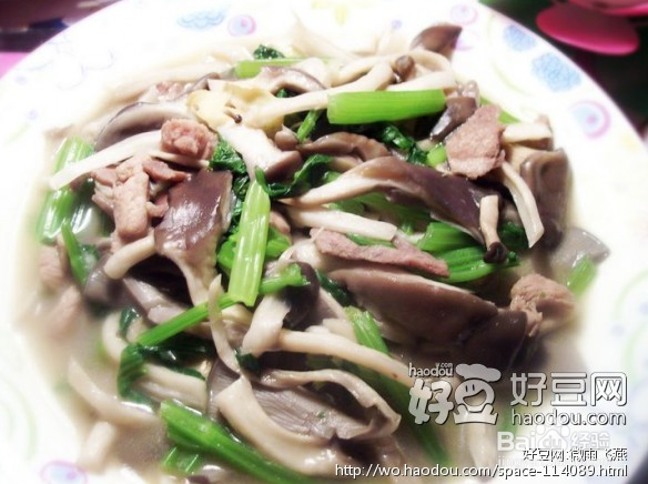 蘑菇芹菜肉怎么做
