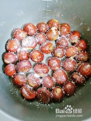 超快手电饭锅烤栗子