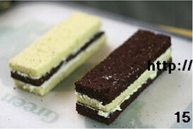 双色棋格奶油蛋糕