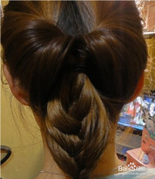 韩式复古鸟窝头盘发