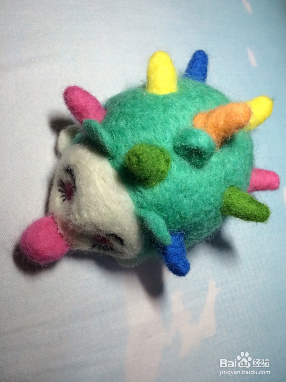 手工制作羊毛毡独家刺猬