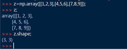 如何使用numpy中的ndarray对象创建数组并展示