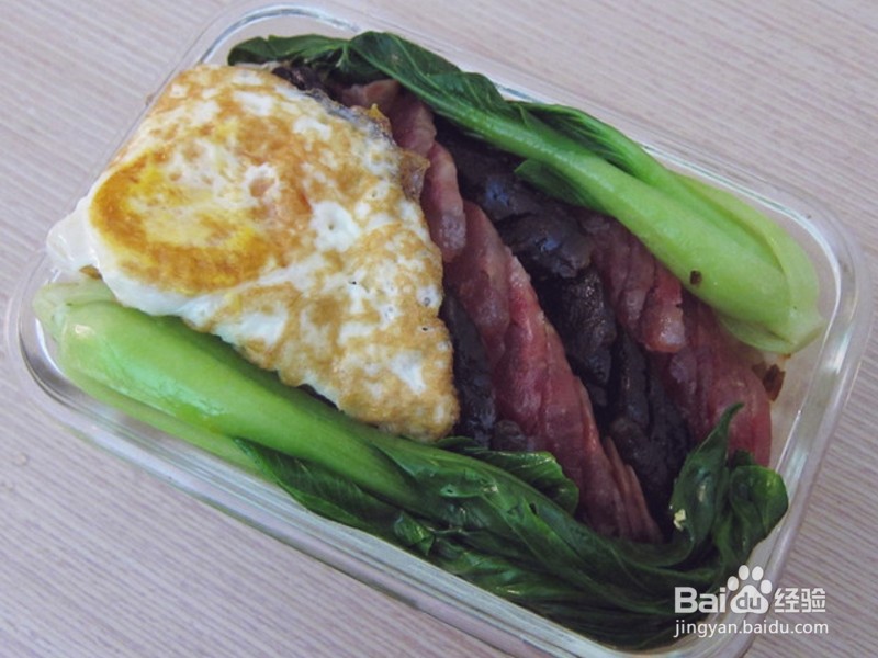双味腊肠电锅煲饭
