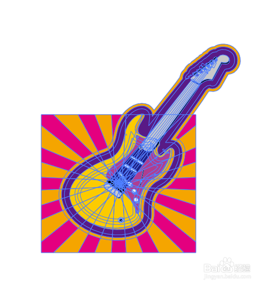 illustrator绘制吉他的方法？