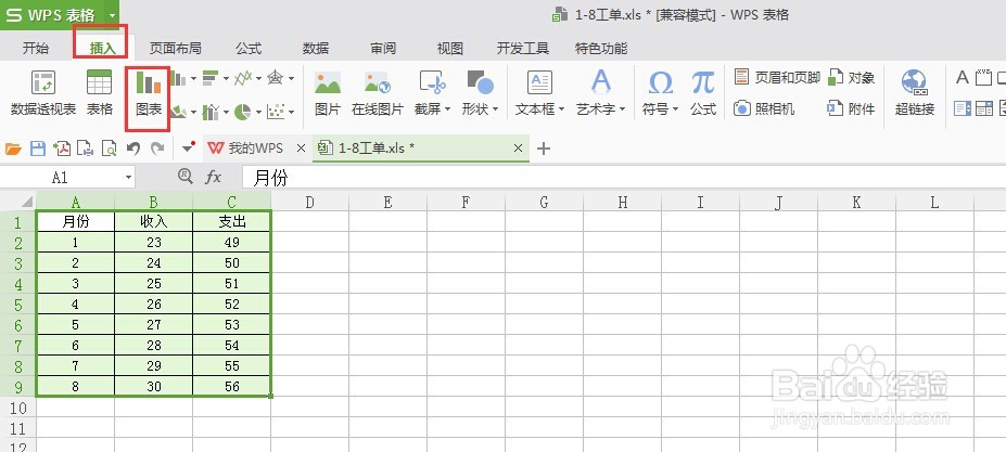 excel表格如果简单设置筛选下拉框和制作图表