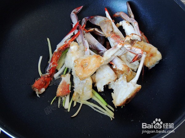 梭子蟹炒年糕的制作方法
