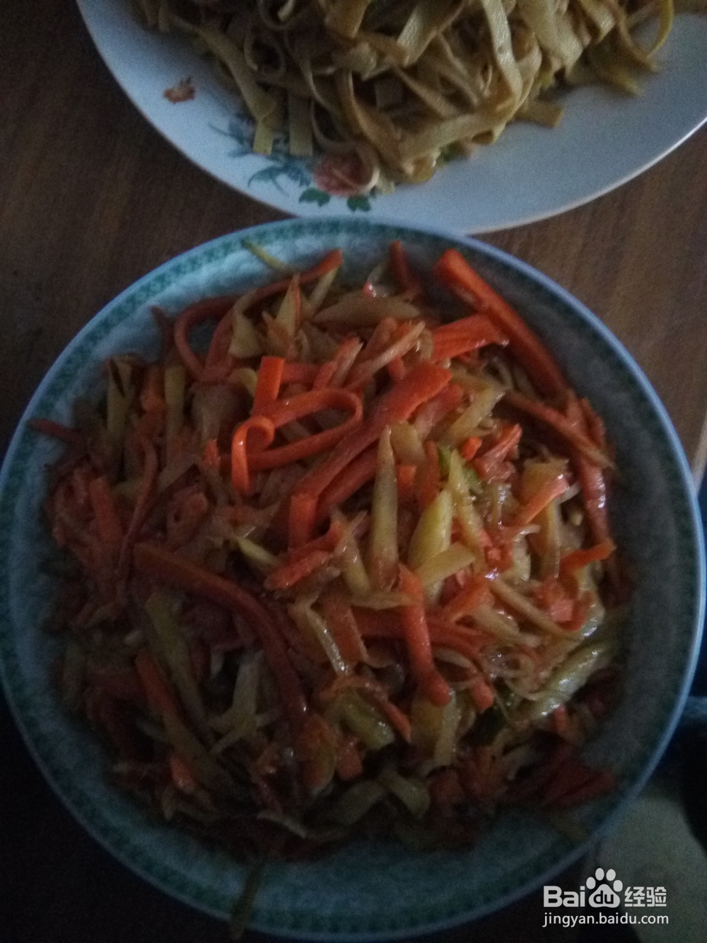 土豆丝炒胡萝卜丝