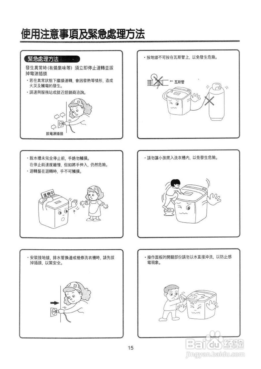 声宝ES-758型洗衣机说明书