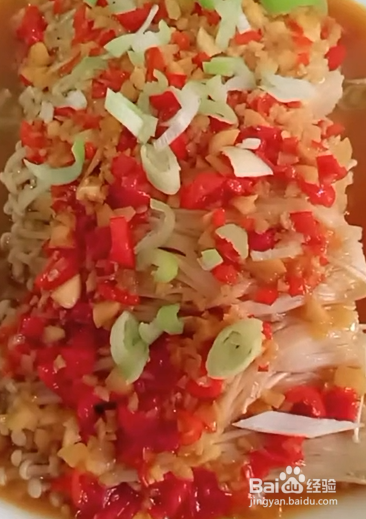 如何做蒜蓉小米辣金针菇？