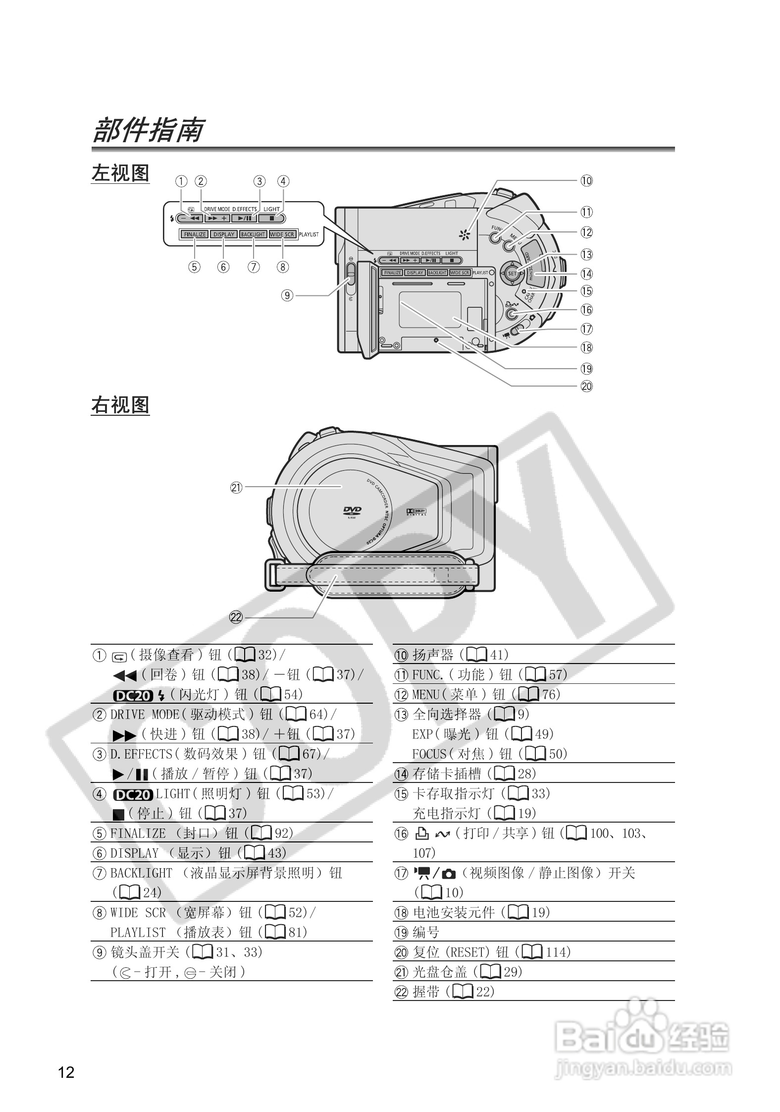 佳能DC20码摄像机使用说明书:[2]