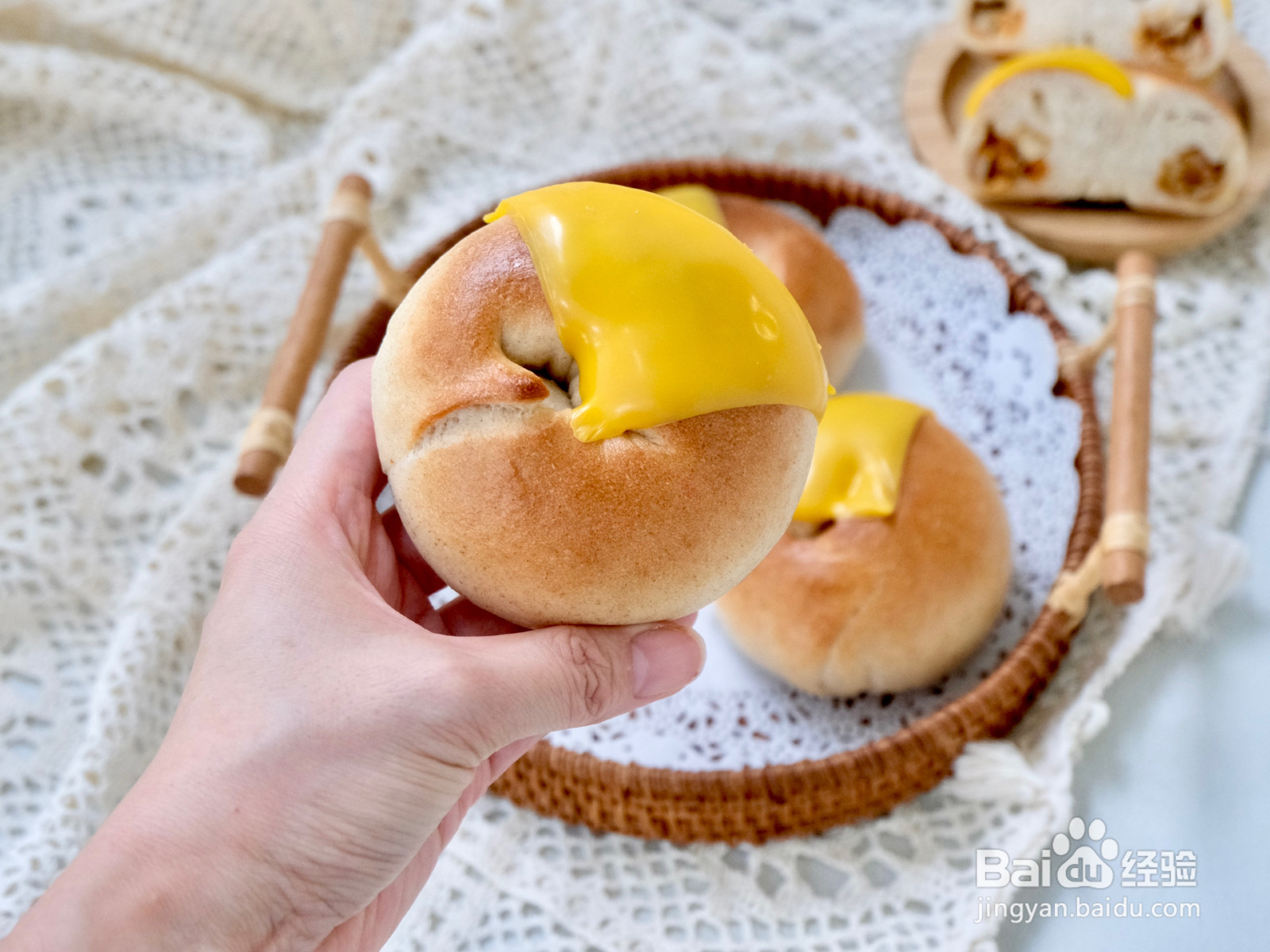 芝士鸡腿贝果的做法