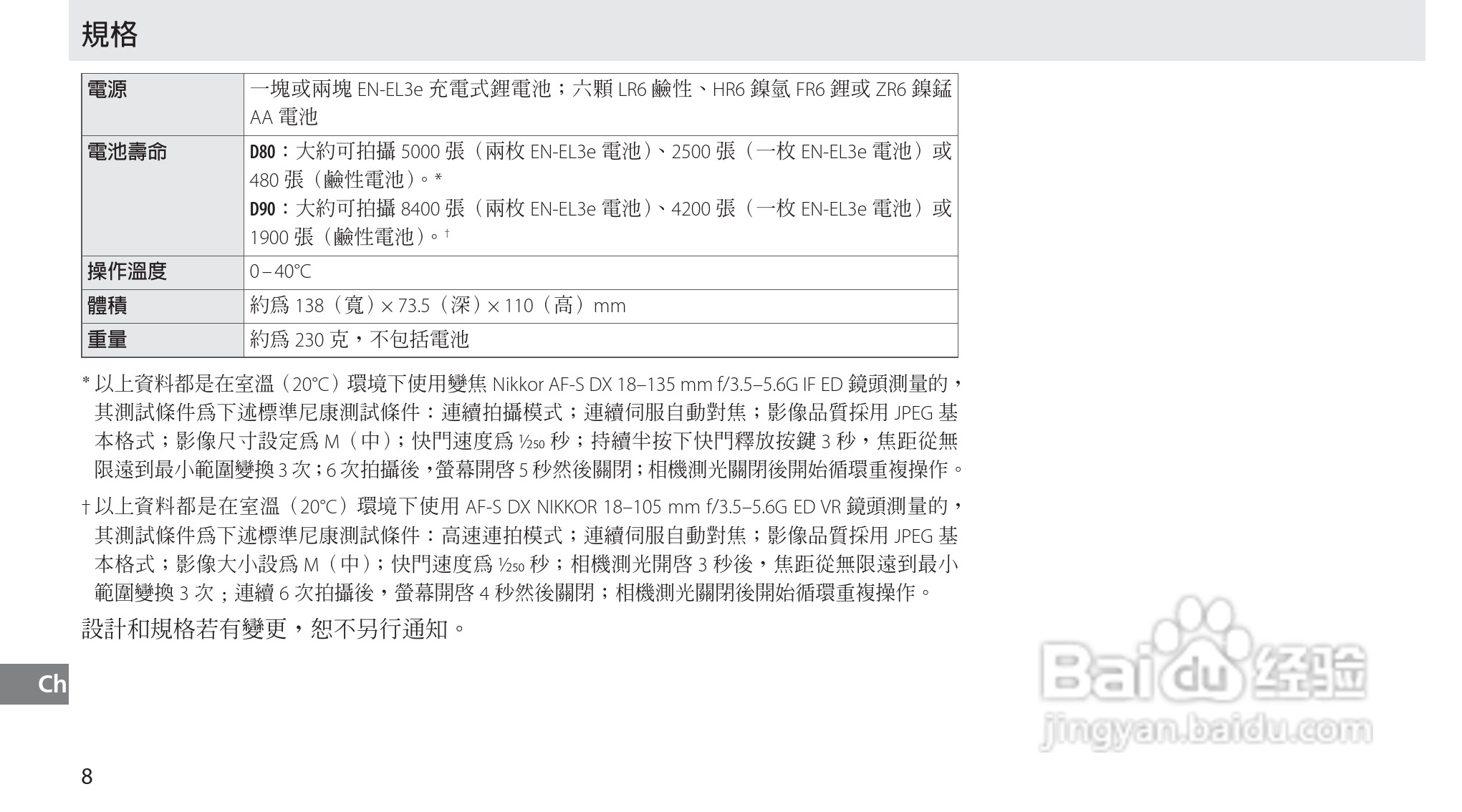 Nokon MB-D80数码单反相机使用说明书:[13]