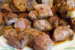 制作椰汁咖喱牛肉饭