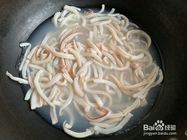 自制韭菜炒鱿鱼