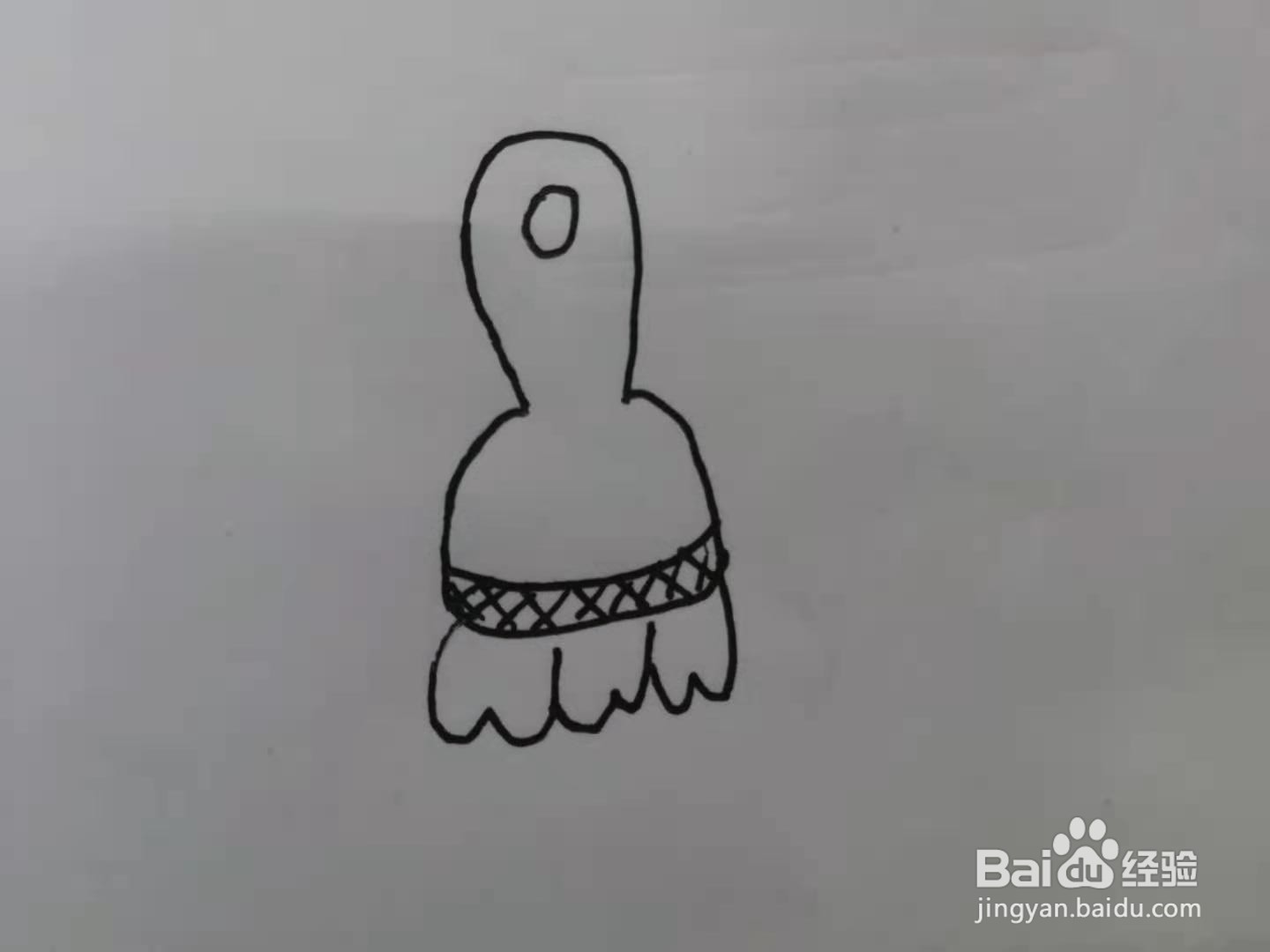 简笔画小刷子