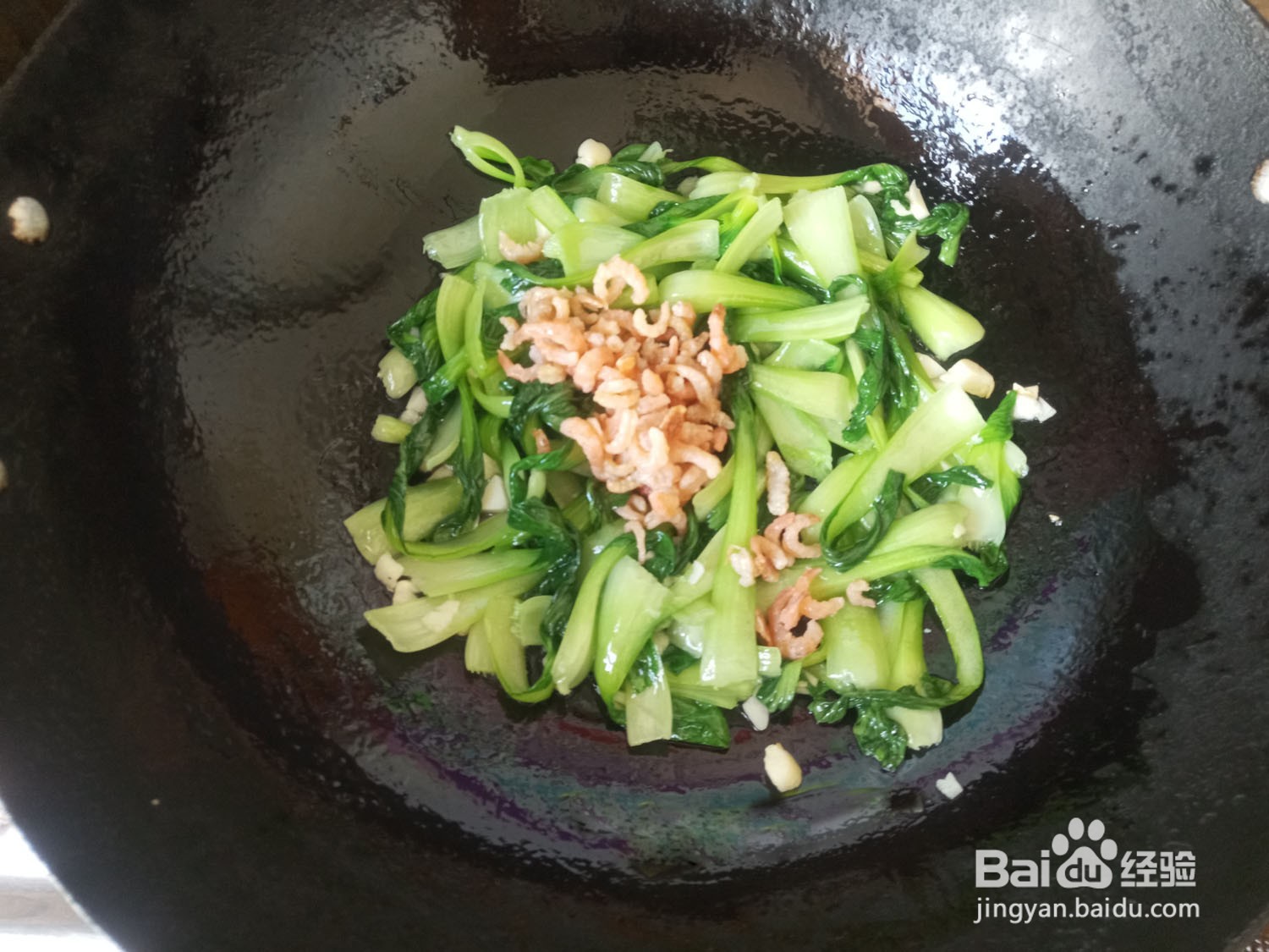 海米油菜的做法