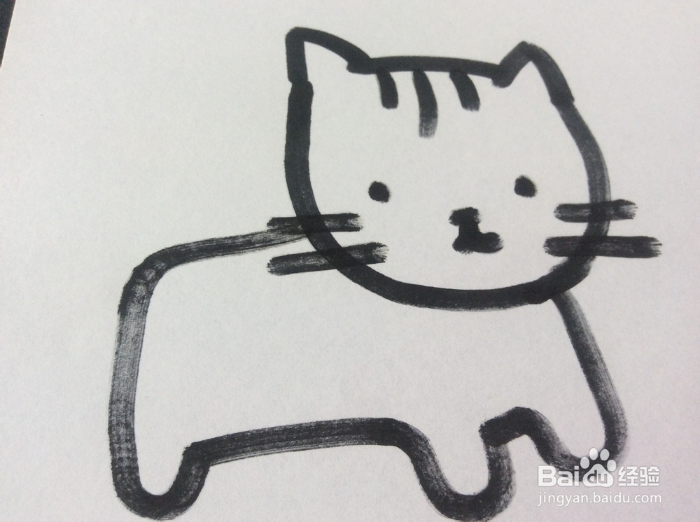 小花猫的简笔画怎么画,怎么画小花猫?