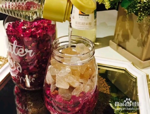 玫瑰和黄冰糖怎么做成醋?