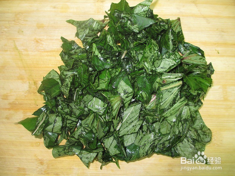 红薯叶发面馒头